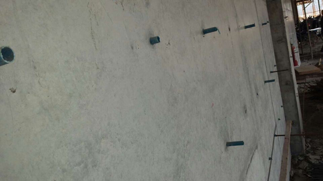 清水模板工程实拍二